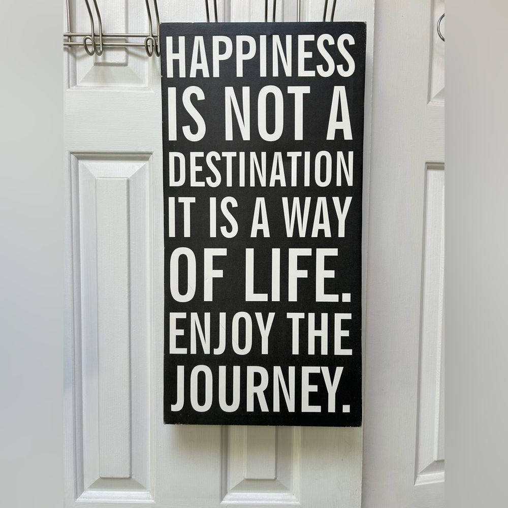Inspirational Black & White Wall Art-lightweight canvas stretched over woodframe